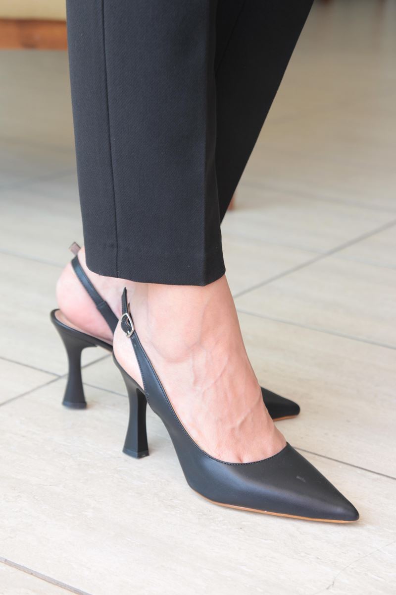 Chiara Kadın Topuklu Ayakkabı SİYAH CİLT