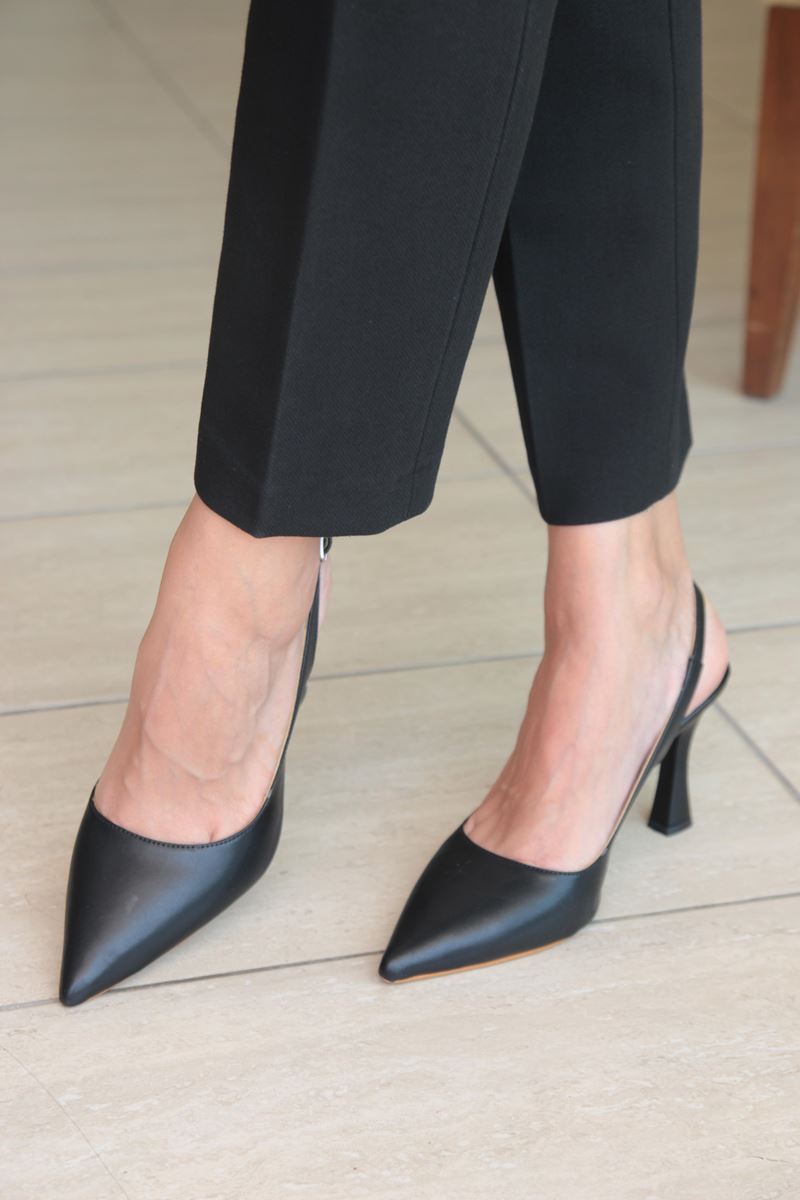 Chiara Kadın Topuklu Ayakkabı SİYAH CİLT