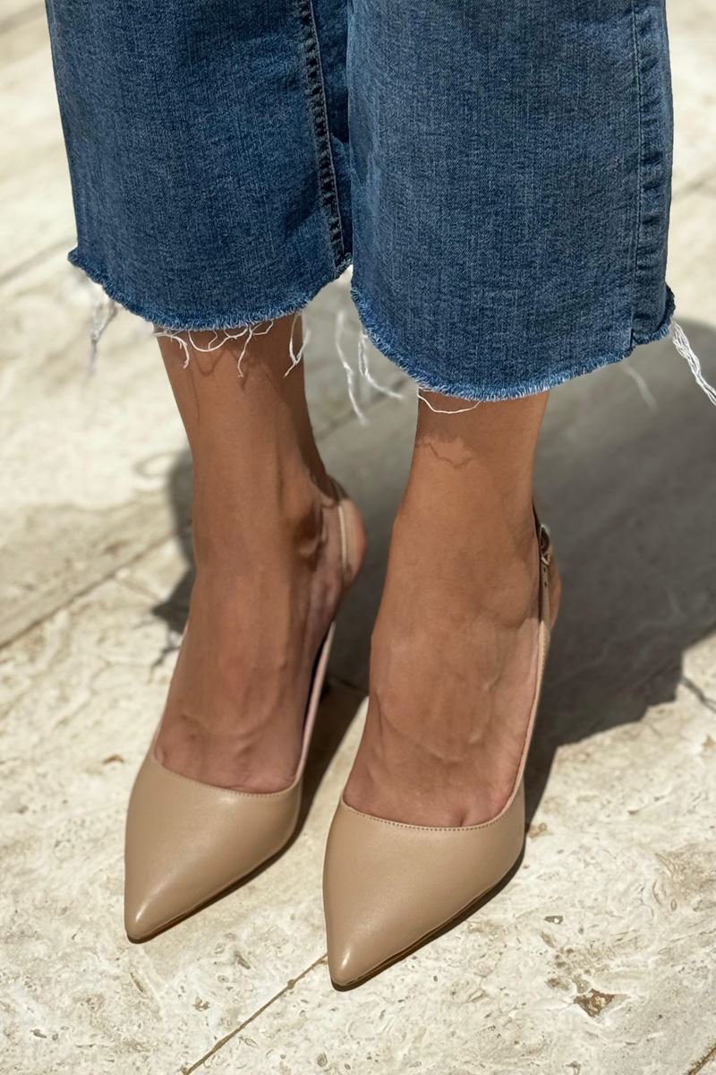 Chiara Kadın Topuklu Ayakkabı Nude Cilt