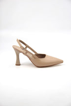 Clara Nude cilt Orta Topuklu(6-8 cm) Klasik Topuklu Ayakkabı