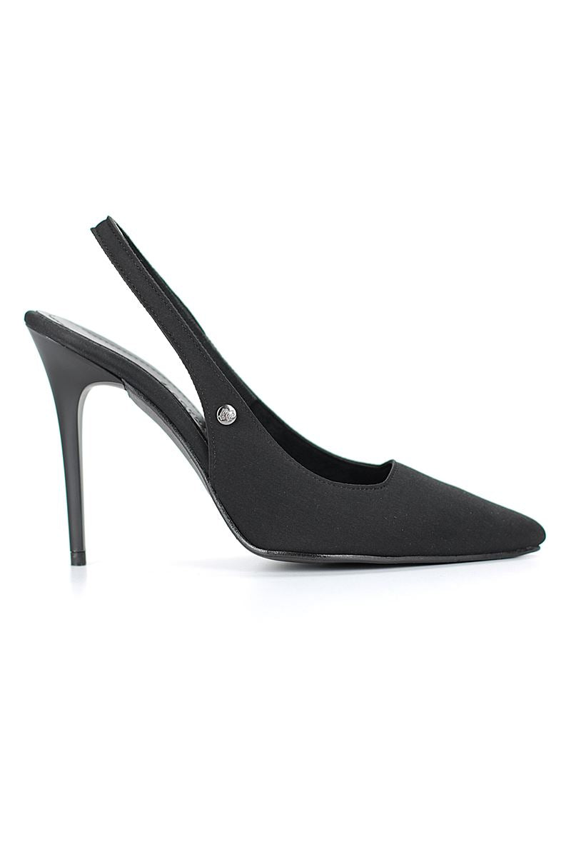 Zerina Siyah Süet Esnek Yumuşak Kaymaz Taban İnce Topuklu (11cm) Kadın Stiletto