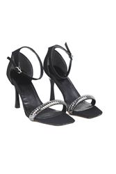 Beatrix Siyah Süet Orta Topuklu(8 cm) Klasik Topuklu Ayakkabı 