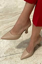 Lori Nude Cilt Orta Topuklu(8 cm) Klasik Topuklu Ayakkabı